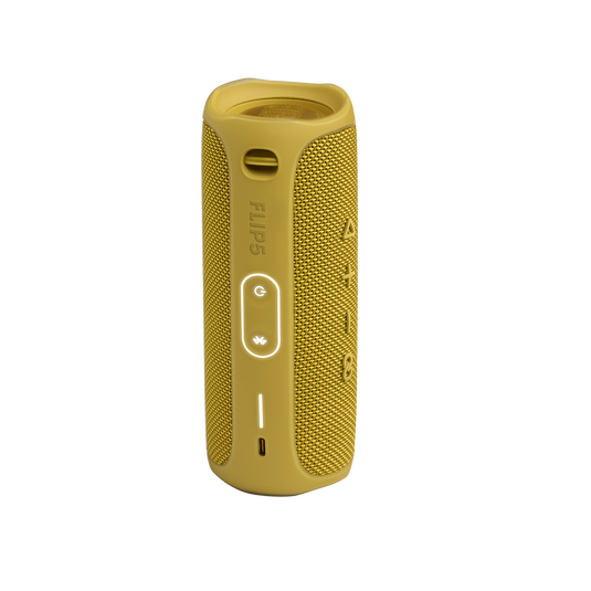 JBL Flip 5 - Mustard Yellow - Portable Waterproof Speaker - Back image number null